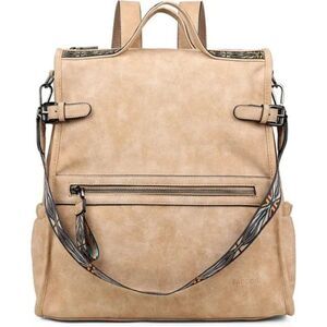 New Vegan Leather Large Travel Backpacks Purses for Women